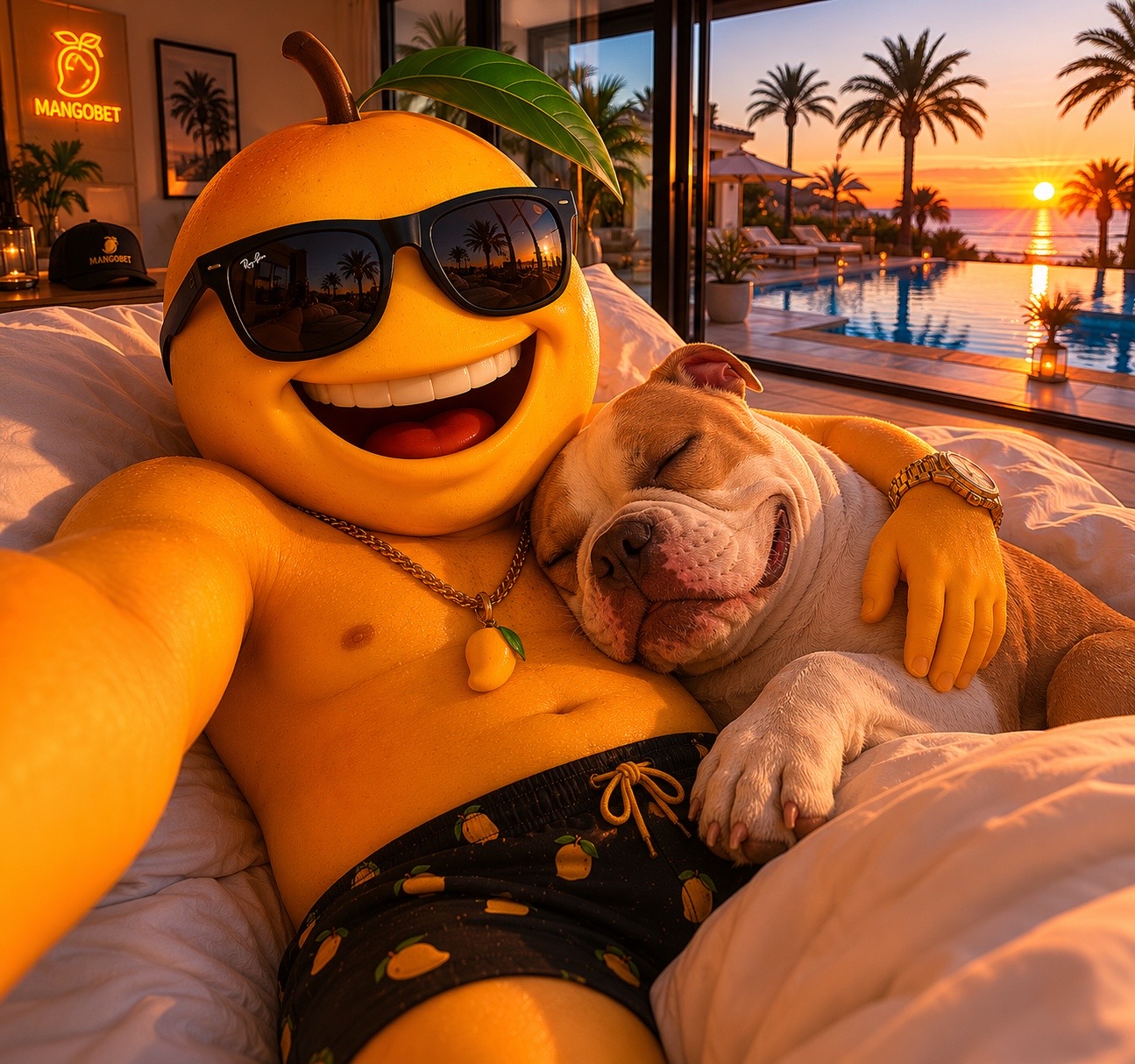 Jack at sunset